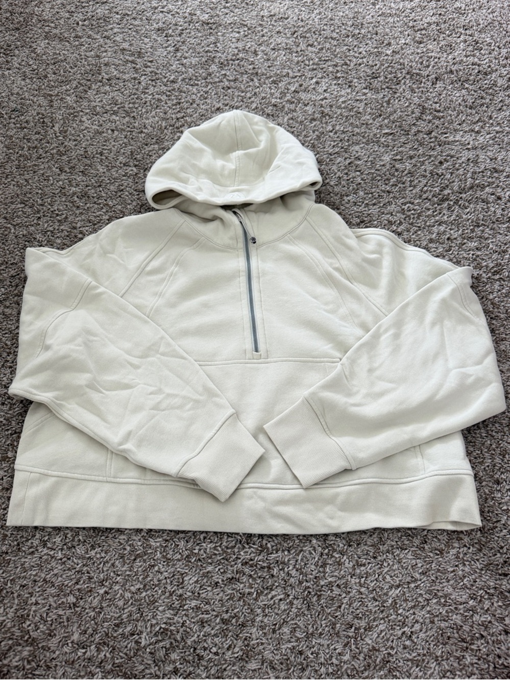 NWT Lululemon Bone Scuba Half-Zip Funnel-neck